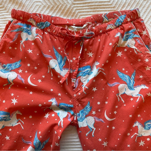 Printfresh Women's M Moon Flight Long Pajama Set Organic Cotton Pegasus Paloma - Picture 6 of 16